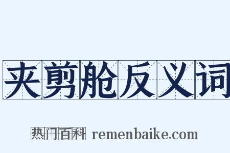 夹剪舱反义词是什么意思的图片